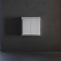 Клавиши для выключателя/переключателя двухклавишного с подсветкой Voltum S70 (серый) VLS000416