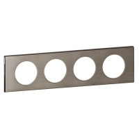 Рамка 4-постовая Legrand Celiane фактурная сталь 069104