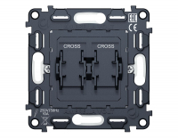 Механизм 2-клавишного перекрестного выключателя 10A-250V QUANT Ambrella Volt VM125