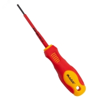 Отвертка диэлектрическая 1000В VDE SL2.5 х 75 мм Rage 397024