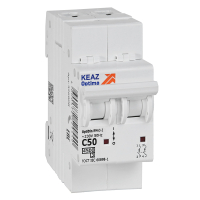 Выключатель автоматический двухполюсный 50А C 4.5кА AC OptiDin BM63-2C50-4.5-УХЛ3 КЭАЗ 326808