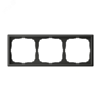 ARTGALLERY рамка 3-постовая, универсальная, базальт Systeme Electric GAL001403