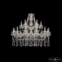 Подвесная люстра Bohemia Ivele Crystal 1413/12+6/360/2d G