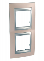 Рамка 2-постовая вертикальная Schneider Electric Unica Top MGU66.004V.096