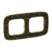 Рамка 2-постовая Legrand Valena Allure Барокко Нуар 754432