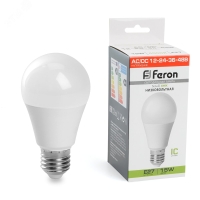 Лампа светодиодная низковольтная LED 15вт 12-24-36-48в Е27 белый FERON LB-194 48730