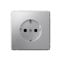 ARTGALLERY розетка с заземлением со шторками, 16А, механизм, алюминий Systeme Electric GAL000345