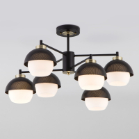 Люстра на штанге Eurosvet 70106/6 черный Smart a044934