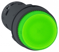 Кнопка 22мм 24В зеленая с подсветкой Schneider Electric XB7NW33B1