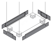 Фланец цоколя 100х800мм (2шт) ABB ZN8000
