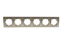 Рамка на 6 постов Mono Electric Despina бронза 102-230000-166