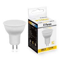 Лампа светодиодная LED 11вт 230в G5.3 теплый FERON LB-760 38137