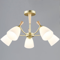 Люстра на штанге Reluce 38960-0.3-05 GD+WOOD