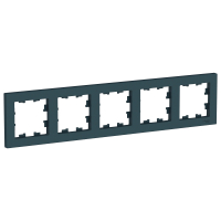 Рамка пятипостовая ATLASDESIGN универсальная изумруд Systeme Electric ATN000805