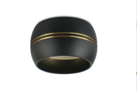 Подсветка декоративная под лампу Gx53 алюминий цвет черный/золото (40/1440) ЭРА Б0049036