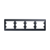 Рамка 4-ая горизонтальная Systeme Electric Glossa Антрацит GSL000704