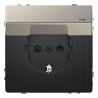 Розетка Schneider Electric Merten D-Life 16A с/з и крышкой MTN2314-6050