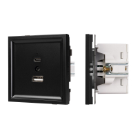 Механизм USB розетки Arlight SCT-TENDO-MUAC-PL-BK (5V, 3A, QC3) 054095