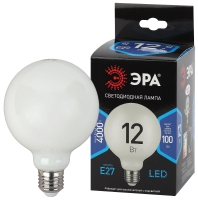 Лампа светодиодная Эра E27 12W 4000K F-LED G95-12w-840-E27 OPAL Б0047037 ЭРА