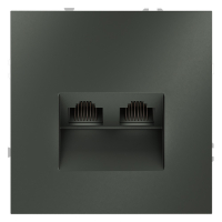 Розетка компьютерная двойная Voltum S70 VLS060206