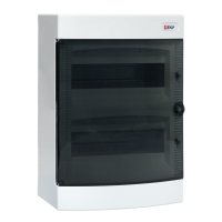 "Щит распределительный навесной ""Unix"" прозрачная дверь 2х12 (24) модулей 361х287х112 IP40" EKF uх-2х12-n