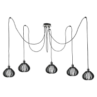 Подвесная люстра IMEX MD.9010-5-P-BK