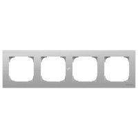 Рамка 4 поста SKY нержавеющая сталь ABB 8574 AI 2CLA857400A1401