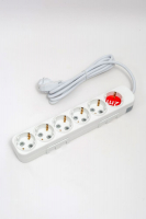 Удлинитель с/з 6вх с защитными шторками ELBI Myra 527-010202-611