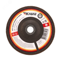 Круг лепестковый торцевой, P80, 180х22.2мм Kranz KR-90-0023