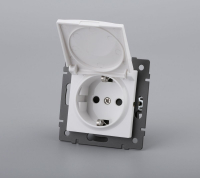 Механизм розетки влагозащищённый Arlight SCT-MCP-PL-WH-V (250V, 16A) 049833