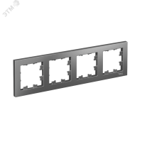 Рамка четырехпостовая ATLASDESIGN универсальная сталь Systeme Electric ATN000904