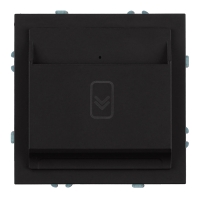 Выключатель карточный (механизм) Stekker Эмили 250В, 40А RSW40-5114-05 черный уголь soft touch 50700