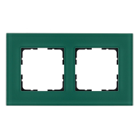 Рамка 2-постовая стекло цвет Лазурный Jasmart G1002GJ