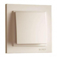 Выключатель одноклавишный Mono Electric Despina 10А 250В крем 102-170025-100