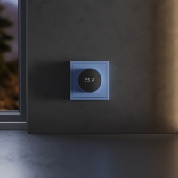 Терморегулятор электронный Voltum S70 с индикацией и датчиком, для теплого пола, (деним) VLS070115 VOLTUM