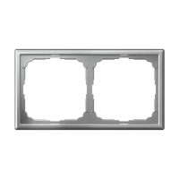 ARTGALLERY рамка 2-постовая, универсальная, алюминий Systeme Electric GAL000302