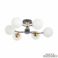 Потолочная люстра Arte Milano Neapolis 276808/6 BK/GD