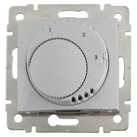 Термостат Legrand Valena Комфорт с выключателем алюминий 770227