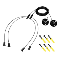 Подвес Arlight LINE-6070 2х4m Set BLACK (Pad 9х2mm) 056259