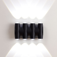 Фасадный светильник AM Group AM359-8X1W BK 4000K