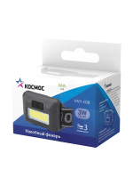 Фонарь налобный светодиодный , COB 3вт, 3*AAA Космос KOC-H101-COB