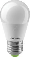 Лампа светодиодная LED 8вт E27 теплый матовый шар ОНЛАЙТ 71626 19737