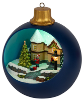 Новогодняя декоративная композиция Шар, мультиколор, 3*АА, 15*15*17 см EFIS-S04 ЭРА Б0060482