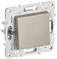 SKANDY Выключатель 1-клавишный 10А SK-V01Sh шампань IEK SK-V10-0-10-K37