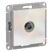 Розетка антенная одиночная TV коннектор, механизм Systeme Electric AtlasDesign Жемчуг ATN000493