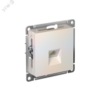 Розетка ATLASDESIGN компьютерная RJ45 механизм жемчуг Systeme Electric ATN000483