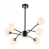 Люстра на штанге Arte Milano Neapolis 278408/6+1 BK/GD