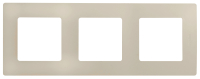 ETIKA Рамка 3 поста слоновая кость Legrand/Daccord 672513