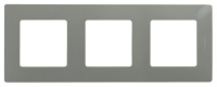 Рамка 3-постовая Legrand Etika светлая галька 672523