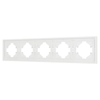 Рамка пластиковая на 5 постов Arlight FRM-TENDO-SFPL-5-WH 054660